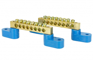 Solid Brass Power Distribution Bars (2 Pack)