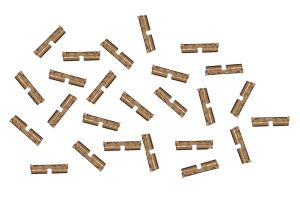 4-Bolt Rail Joiners (Bullhead) Phosphor Bronze 4mm scale (25 Pack)