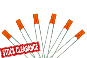 Flat Front Type 6x 3mm (w/Resistors) Signal Amber