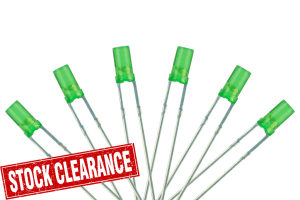 Flat Front Type 6x 3mm (w/Resistors) Signal Green