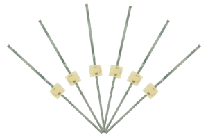 Mini Butterfly Type 6x 1.6mm (w/resistors) Prototype White