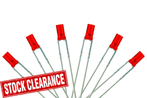 T1 Type (6~12v) 6x 3mm (w/resistors) Flashing Red