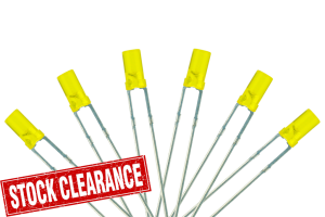 Flat Front Type 6x 3mm (w/Resistors) Signal Yellow