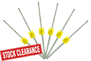 Mini Butterfly Type 6x 1.6mm (w/resistors) Yellow