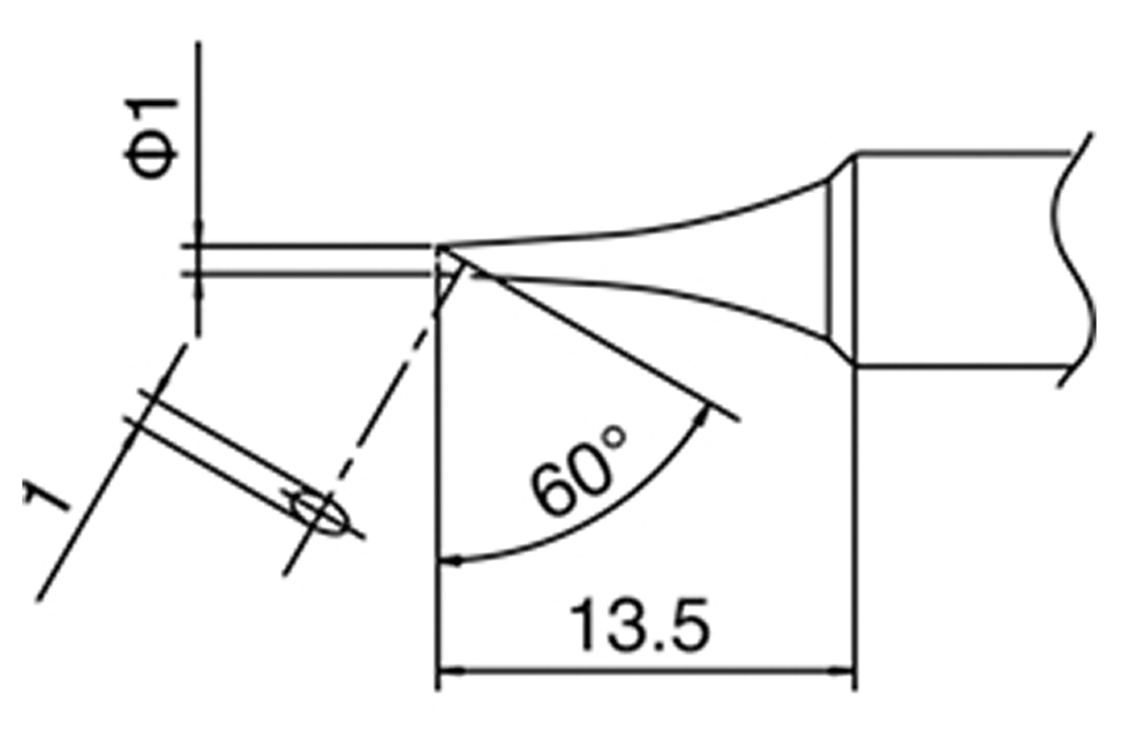 T-1C Tip (for DCS-ST2065D, AT571, ST60, ST80 & AT689A)