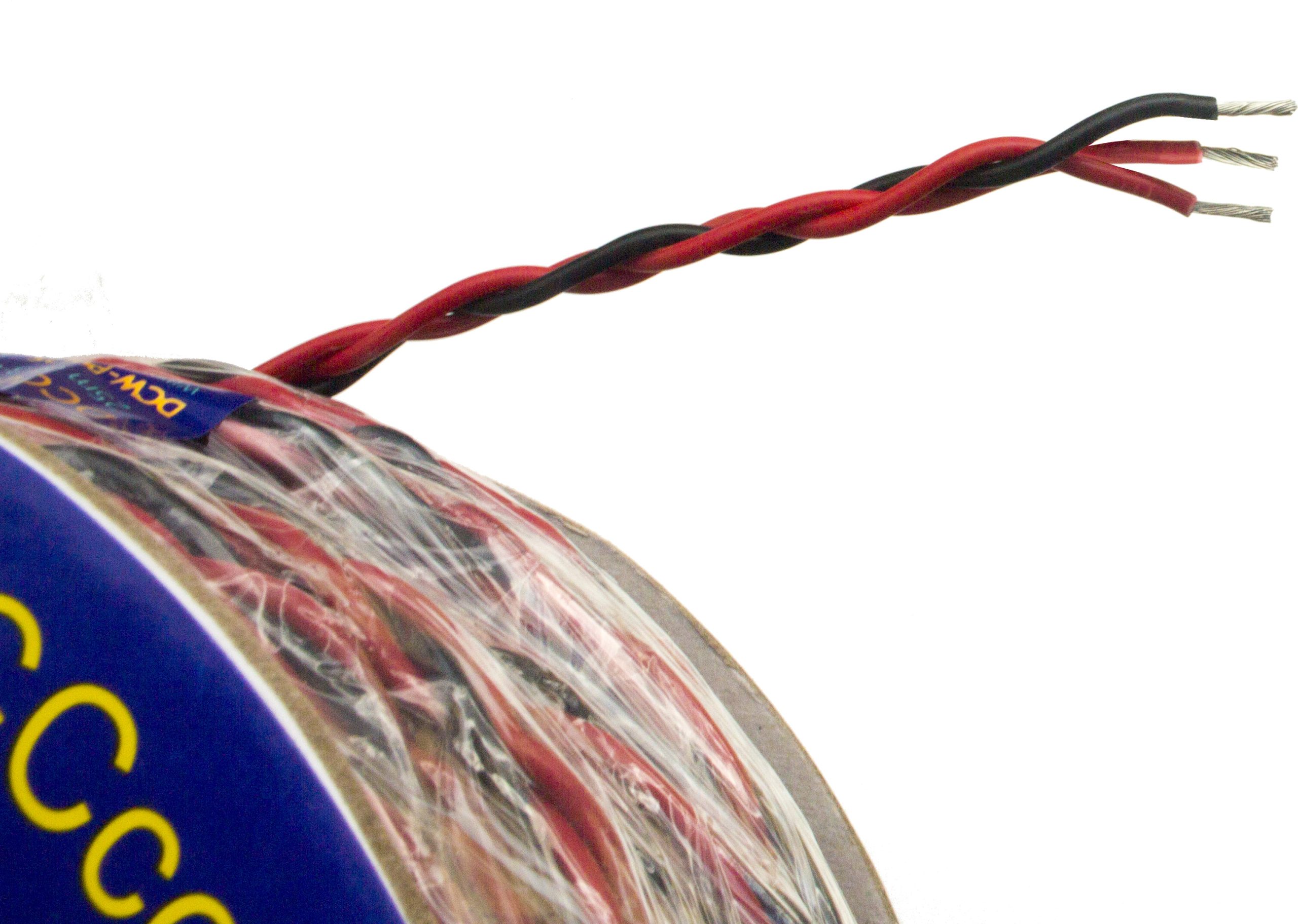Solenoid Connection Wire 3-Plait Red/Black/Red