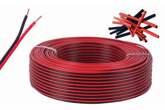 Red/Black Mimic LED Switch Wire - 10 Metres