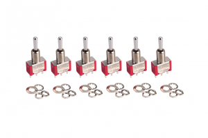Alpha Toggle Switch (6-Pack of On-Off-On Sprung Toggle Switches)
