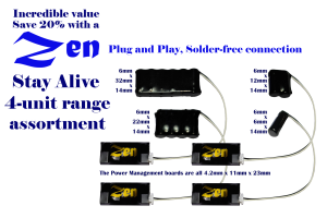 Zen 3-Wire Stay Alive Variety Pack for Zen Black & Blue+ Decoders