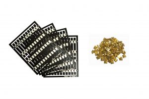 Legacy Models - 80x Pre-Etched Sleepers 1.6mm (4mm scale) + 80 Brass Chairs