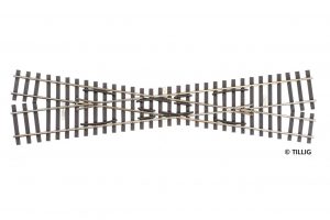 Tillig 85263 Crossing HO Left / HOm Right L=232 Crossing Angle 15°
