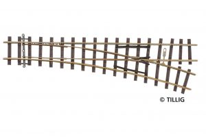 Tillig 85631 RH Turnout HOm (Narrow Gauge)