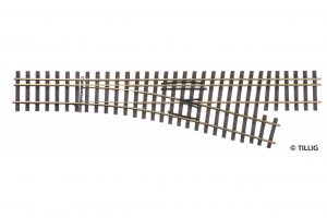 Tillig 85193 3-rail narrow-gauge points., HO/HOm-HOm, right branch